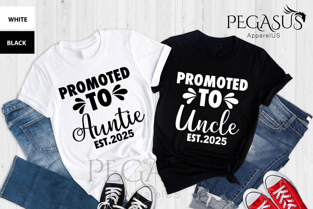 Funny New Uncle Aunt Baby Announcement Sister T-Shirt