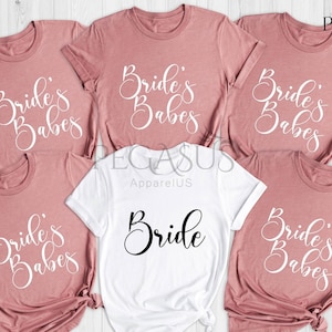 Bride Shirt, Bride Squad Shirt, Maid of Honor Shirts, Bridal Gift, Wedding Gift, Bridesmaids Shirt, Bachelorette Shirt, Bride Gift