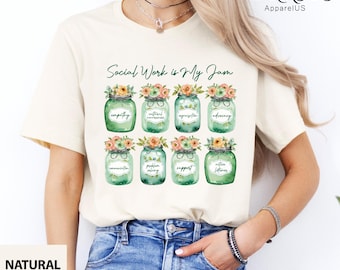 Social Work Is My Jam Shirt, Social Worker Gift, School Social Worker Shirt, Licensed Clinical Social Worker Gift, Msw, Lcsw Gift, Lmsw Gift