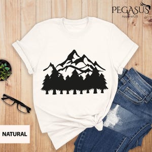 Mountain Shirt, Pine Tree Shirt, Pine Tree T-shirt, Camping Shirt, Adventure Shirt, Camping Shirt, Wanderlust Shirt, Outdoors Tee