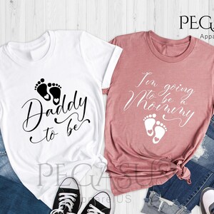 Chemise future maman, future chemise papa, cadeau de grossesse, chemises de baby shower, cadeau pour une nouvelle maman, chemises faire-part de grossesse, t-shirt de grossesse