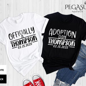 Custom Name Adoption Day Family Shirts, Adoption Day Shirt, Matching Forever Family Outfits Est. Shirt, Forever Family Adoption Gift Shirt
