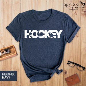 Hockey T-Shirt, Hockey Tee, Ice Hockey Shirt, Hockey Player Shirt, Hockey Gifts, Hockey Coach Shirt, Love Hockey Shirt, Hockey Lover Mom Tee image 1