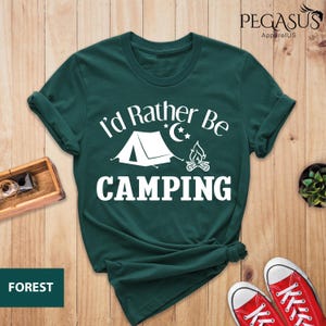 Camping Life Shirt, I&#39;d Rather Be Camping Shirt, Wanderlust Shirt, Hiking Shirt, Outdoor Shirt, Glamping Shirt, Nature Lover Shirt