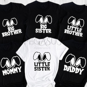 Easter Family Bunny Shirt, Family Matching Easter Shirt, Easter Matching Shirt, Easter Bunny Ear Shirt, Easter Mommy - Daddy - Kids Shirt