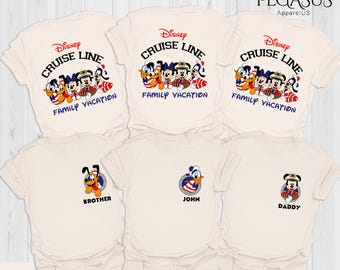 Personalized Disney Cruise Line Mickey and Friends Shirt, Disney Wish Fantasy Magic Wonder Tees, Custom Family Cruise Group Matching Sweater