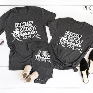 Family Vacay Colorado 2025 Shirt, Family Matching Vacation Shirts, Vacation Shirts for Family, Family Trip 2025 Shirts, Weekend Matching Tee