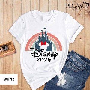 Disney 2026 Shirt, Magical Castle Shirt, Disney Castle Shirt, Disneyworld Group Shirt, Disney Couple Shirts, Disney Rainbow Shirt image 3