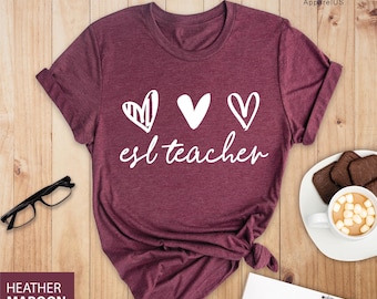 ESL Teacher Shirt, ESL Teacher Gift, Bilingual Teacher Shirt, ESL Teacher Appreciation, Second Language Teacher Shirt, English Teacher Tee