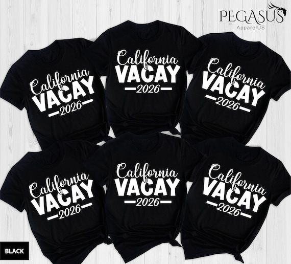 California Vacay 2026 Shirt, West Cost Vacation Tee, California Dreaming Tee, Family Vacation Shirt, Cali Girl Shirt, Trendy California Tee
