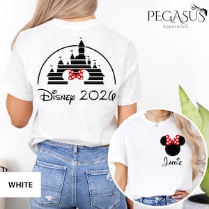 Disney 2026 Shirt, Personalized Name Disney Tee, Disneyworld Shirts, Disney Family Shirt, Disney Vacation Gift Shirt, Disneyland Trip Tees