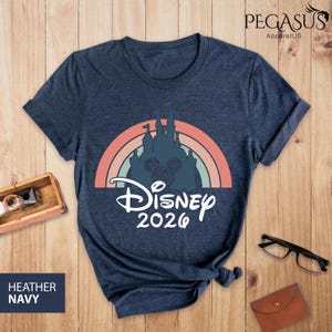 Disney 2026 Shirt, Magical Castle Shirt, Disney Castle Shirt, Disneyworld Group Shirt, Disney Couple Shirts, Disney Rainbow Shirt image 7