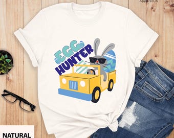 Egg Hunter Shirt, Hunting Season Shirt, Cute Easter Shirt, Cute Bunny Shirt, Funny Egg Shirt, Easter Matching Shirt, Easter Bunny Shirt