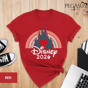 Disney 2026 Shirt, Magical Castle Shirt, Disney Castle Shirt, Disneyworld Group Shirt, Disney Couple Shirts, Disney Rainbow Shirt image 10