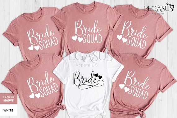 Bride Shirt, Bride Squad Shirt, Bridal Gift, Wedding Gift, Wife Shirt, Bridesmaid Shirt, Bachelorette Squad Shirts, Bachelorette Shirt