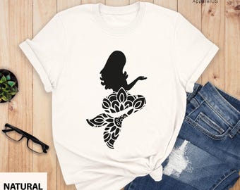 Mermaid Shirt, Mermaid Mandala Shirt, Mermaid Mandala Tee, Mermaid Shirt,Graphic Tee, Mermaid Tee, Mermaid Shirt For Girls