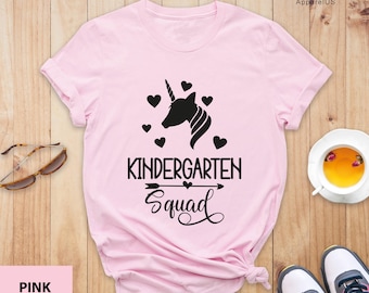 Kindergarten Squad Shirt, Kindergarten Crew, Teacher Shirt, Kinder Squad, Kindergarten Shirts, Kindergarten Teacher Tees, Teacher Team