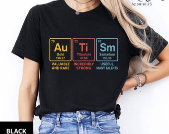Autism Periodic Table, Autism Awareness Matching Tee, Equality Shirt, Advocate, Mindfulness Shirts, Awareness Shirt, Inclusion Matters