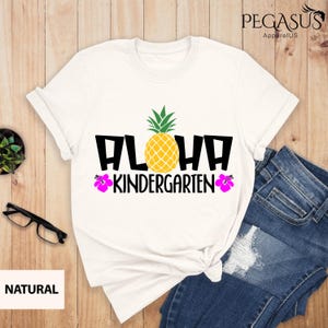 Aloha Kindergarten Shirt, Back To School Shirt, School Life Shirt, Teacher Appreciation Shirt, Cute Toddler Shirt, 1st Day Tee