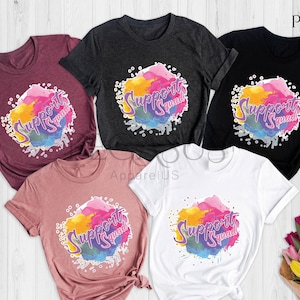 Support Squad Shirt, Awareness Shirt, Cancer Shirt, Cancer Awareness Shirt, Family Support Shirt, Ribbon Shirt, Cancer Gift, Support Team