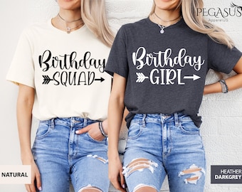 Birthday Squad Shirts, Birthday Team Shirt, Birthday Party Shirts, Birthday Girl T-shirt, Birthday Crew Shirts, Birthday Group Shirts