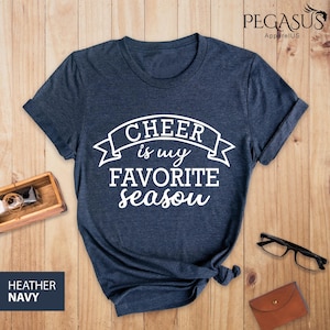 Cheer Is My Favorite Season Shirt, Football Lover Tee, Game Sport Shirt, Sport Team Shirt, Cheerleader T-shirt, Cheer Gifts, Cheer Mom Shirt