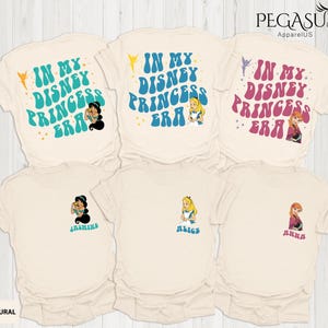 Disney Princess Shirt, In My Disney Princess Era Sweatshirt, Disneyworld Girls Trip Tee, Princess Matching Tee, Disneyland Vacation Shirt