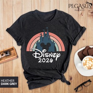 Disney 2026 Shirt, Magical Castle Shirt, Disney Castle Shirt, Disneyworld Group Shirt, Disney Couple Shirts, Disney Rainbow Shirt image 4