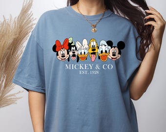 Retro Disney Mickey and Co Shirt, Comfort Colors Disney Friends Shirt, Disney Mickey and Co Shirt, Disney Friends Shirt, Disney Trip Shirt