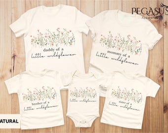 Wildflower Mommy and Me Birthday Shirts, Wildflower Birthday, Family Wildflower Shirts, Wildflower Birthday Outfit, Girl Boho Birthday Party