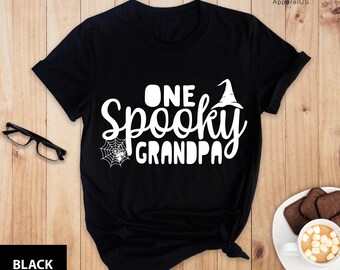 One Spooky Grandpa Shirt, Halloween Gift For Grandpa, Halloween Grandpa Shirt, One Spooky Family Shirt, Family Matching Halloween Shirt