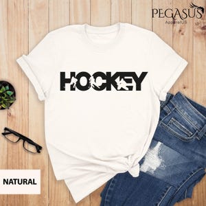 Hockey T-Shirt, Hockey Tee, Ice Hockey Shirt, Hockey Player Shirt, Hockey Gifts, Hockey Coach Shirt, Love Hockey Shirt, Hockey Lover Mom Tee image 9