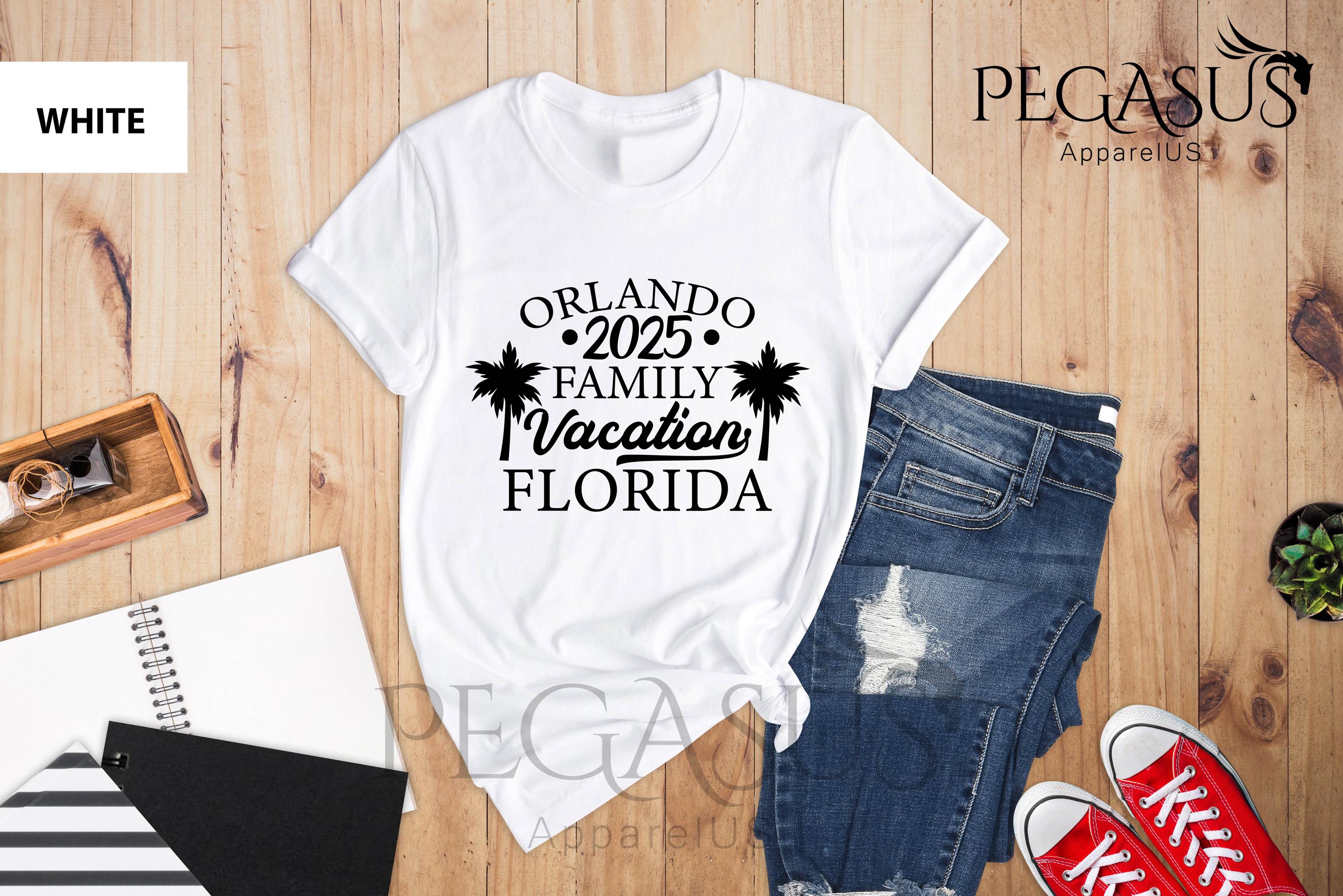 Orlando Family Vacation Florida 2025 Shirt, Family Vacation Shirts, Florida Matching Tee, Matching Car Trip, Orlando Winter Trip Shirt