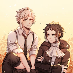 BSD, Bungou Stray Dogs, Shin Soukoku, Akutagawa Ryunosuke/Atsushi Nakajima Druck