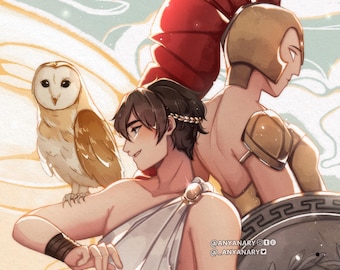 Athena and Telemachus Print
