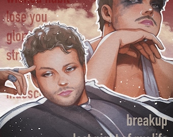 5SOS Ashton Irwin Blood On The Drums Print