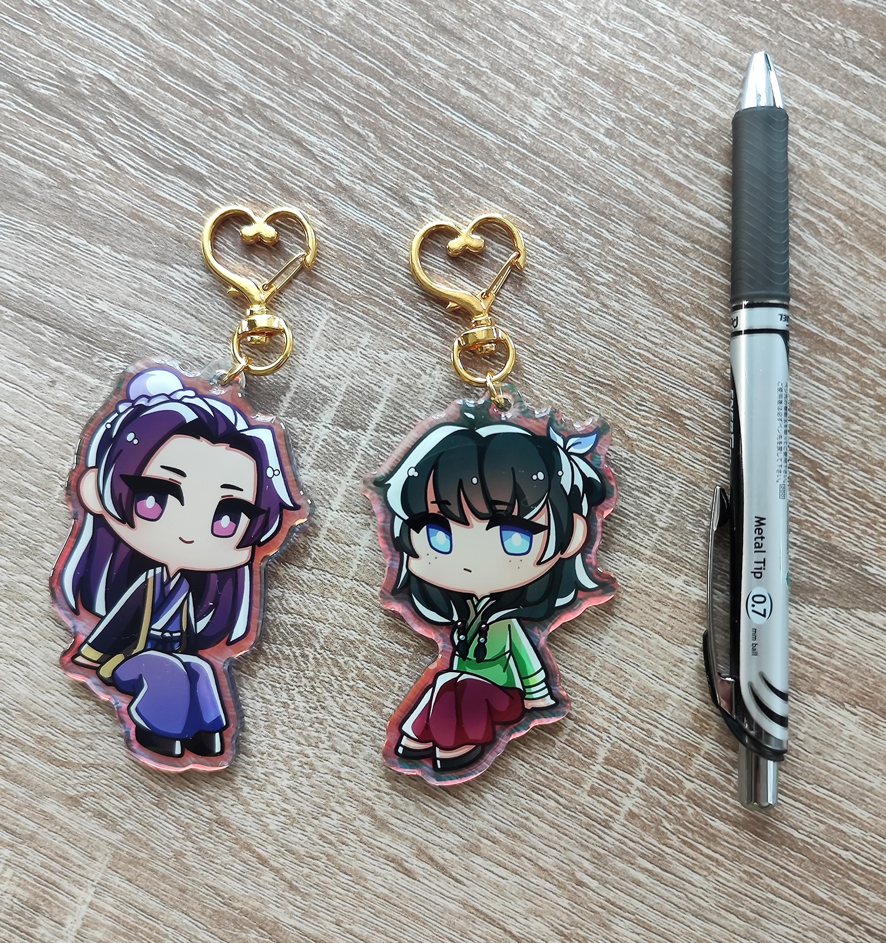 Apothecary Diaries Jinshi and Maomao Holographic Keychain/charm - Etsy