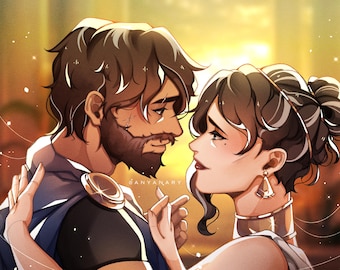 Odysseus and Penelope OdiPen Print