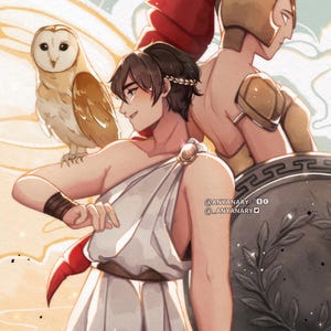 Athena and Telemachus Print