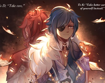 Genshin Impact Diluc and Kaeya Print