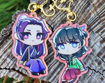 Apothecary Diaries Jinshi and Maomao Holographic Keychain/Charm