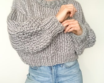 Chunky Knit Jumper Knitting Pattern PDF | Oversized Sweater Pattern | Beginner Friendly Women’s Pullover | Instant Download