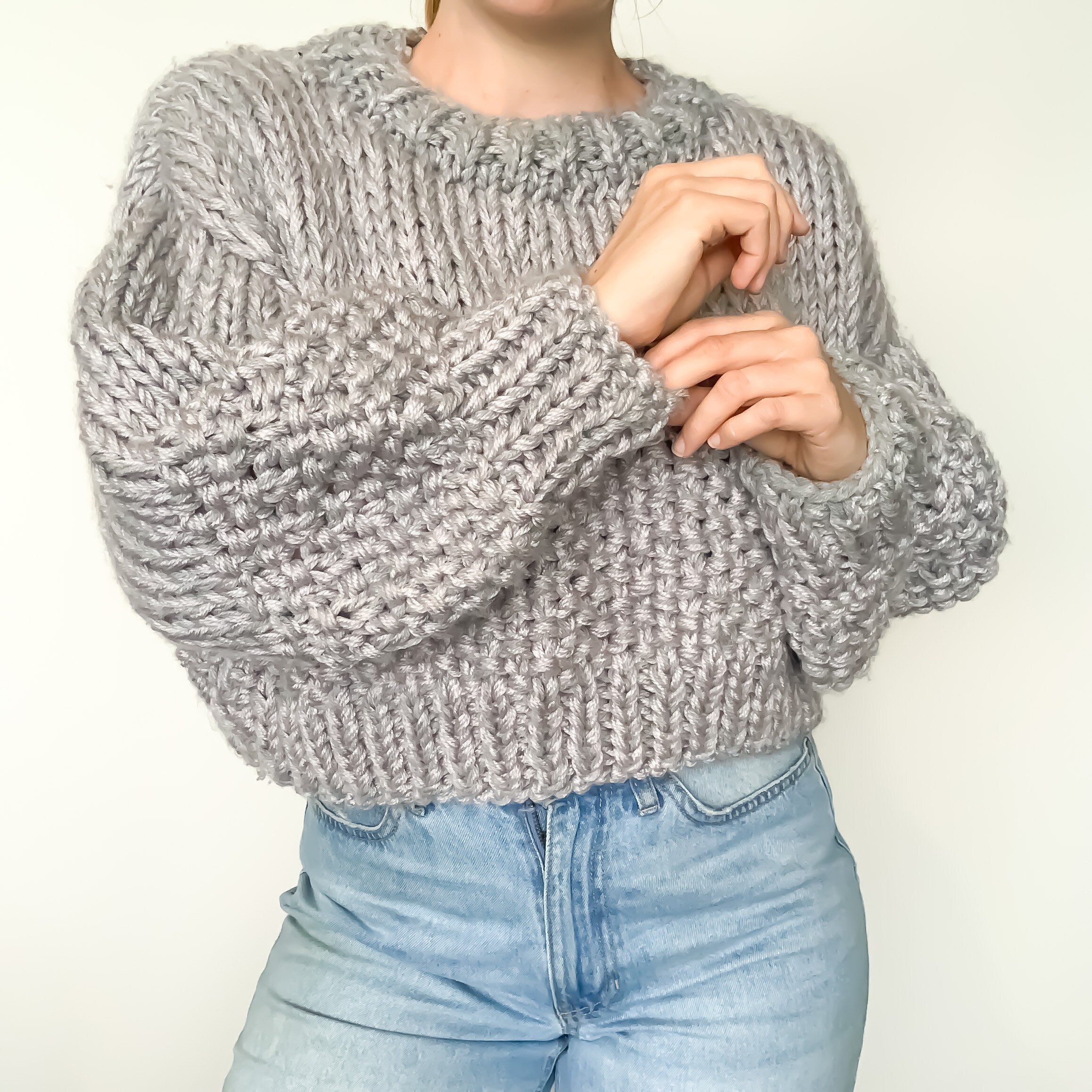 Chunky Knitted Sweater Pattern PDF Knitting Pattern by Girl - Etsy ...