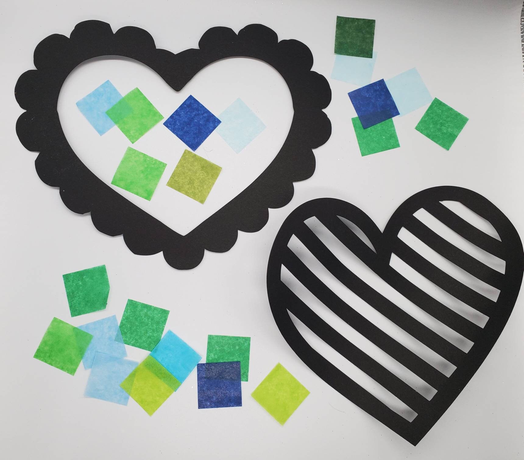 Spring Suncatcher Kit Set of 6 Heart Suncatcher Spring Etsy Hong Kong