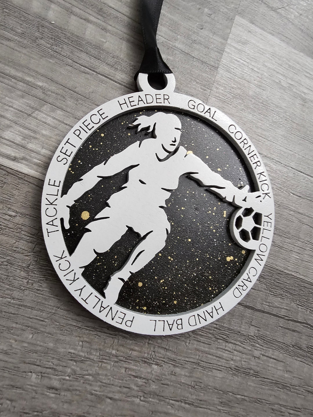 Personalized Soccer Ornament Soccer Goalie Ornament Custom Etsy