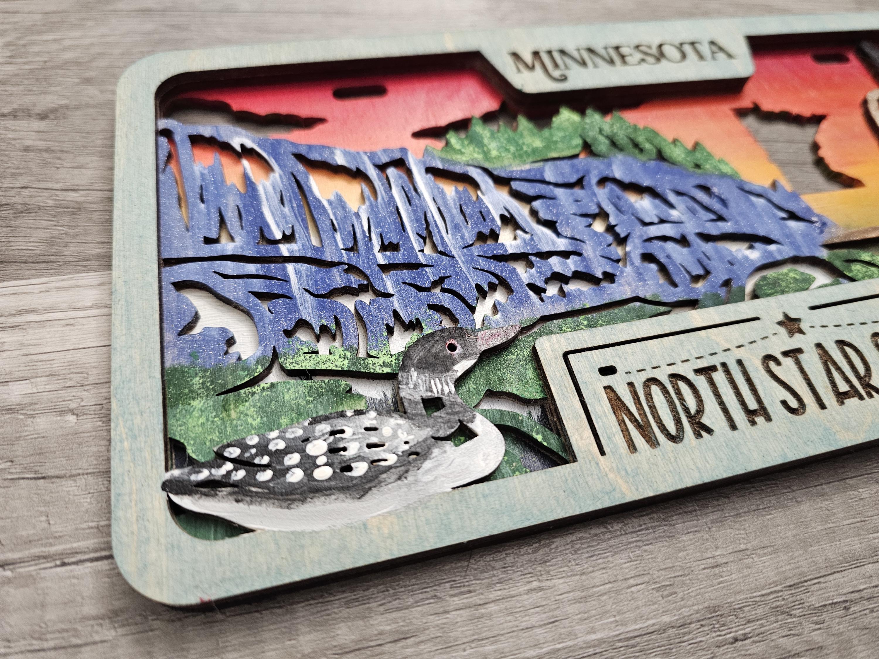 Mesota Sign Custom Minnesota Sign: Laser Cut, Hand Painted, Personalized Decor - Etsy