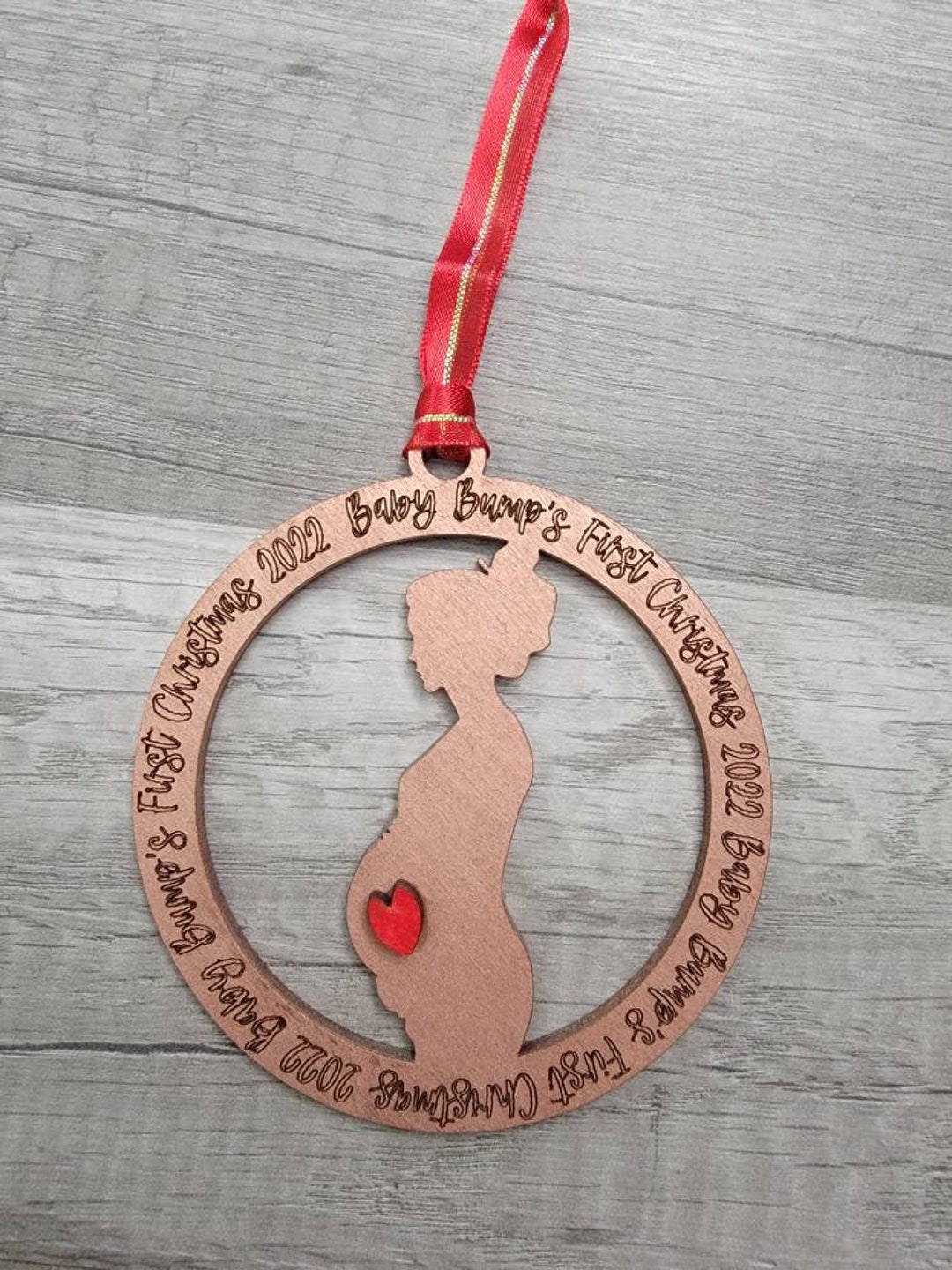 Baby Bump Ornament, Expecting Baby Ornament, Pregnant Ornament