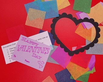 Mini Heart Suncatcher Kit: Valentine's Day Kid Craft