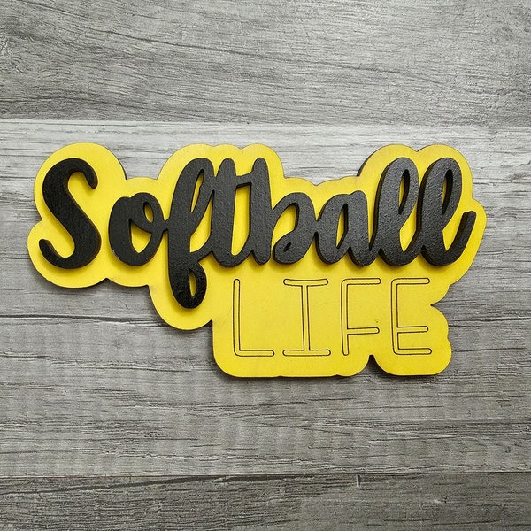 Softball Sign Etsy