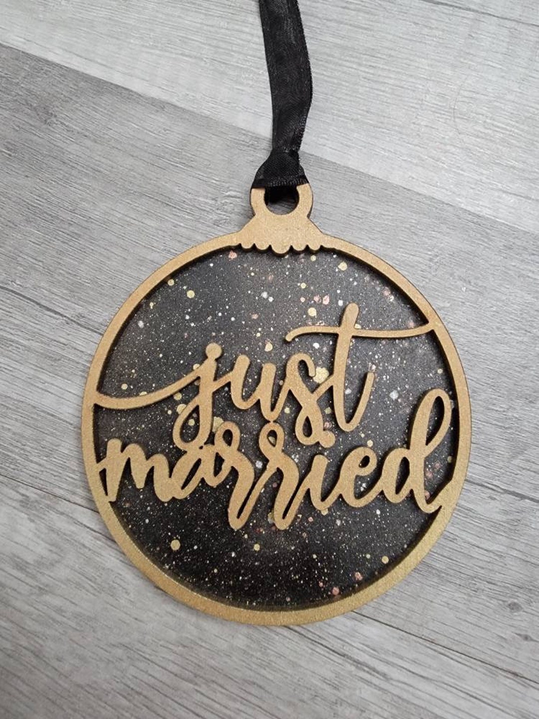 Just Married Ornament Marriage Ornament Love Ornament Etsy